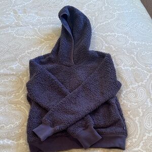 Cozy Purple Sherpa Hoodie